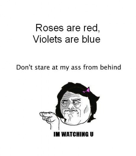 Roses are red.
